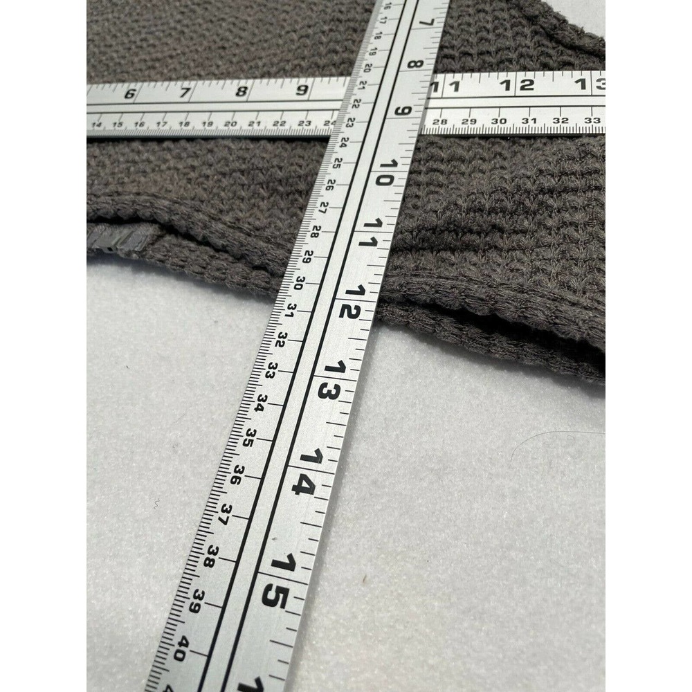 SHEIN Size Small Waffle Knit Crop Tank Top‎ Womens Sleeveless Slim Back-Zip Gray - Picture 10 of 12